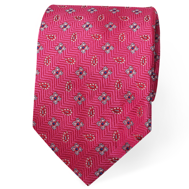 W-pattern tie-56 (핑크)